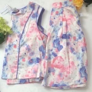 MODAMIX Paradise Pastel Skirt 2 Piece Floral Set